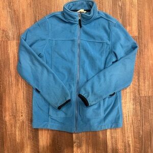 Lands’ End Kids Blue Full-Zip Fleece Jacket